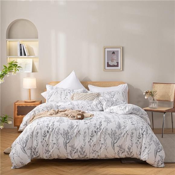 3pcs Comforter Set Queen or Full Soft Microfiber Bedding w 2 Pillow Cases - Picture 3 of 6